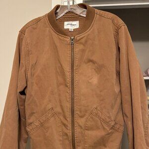 Goodfellow & Co. Men's Khaki Canvas Bomber Jacket, Small